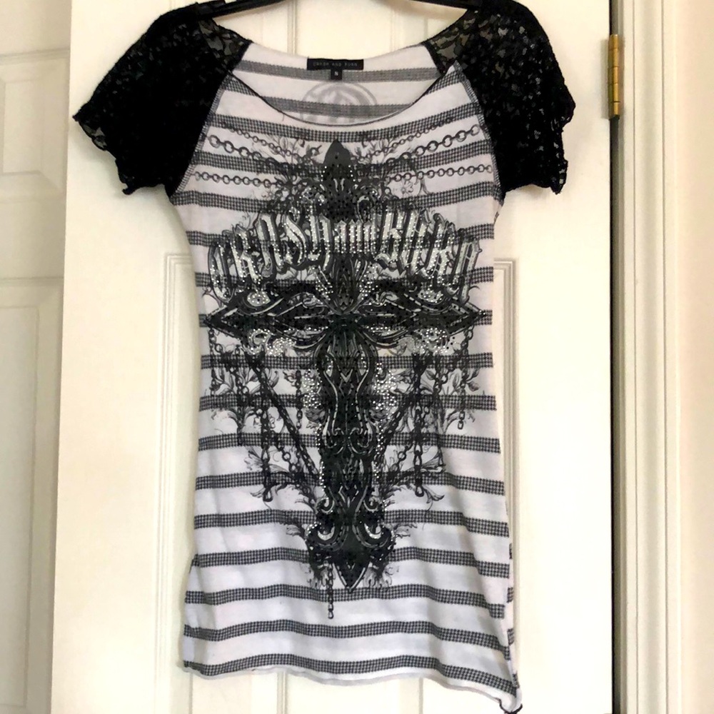 Edgy fitted cotton t-shirt